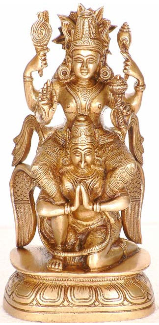 Vishnu reitet auf Garuda